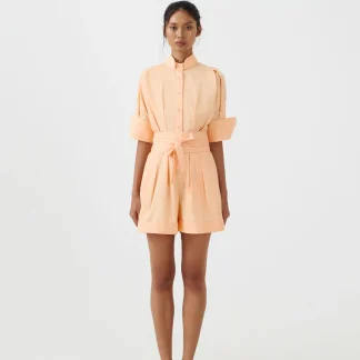 Peach Cha Short Jumpsuit